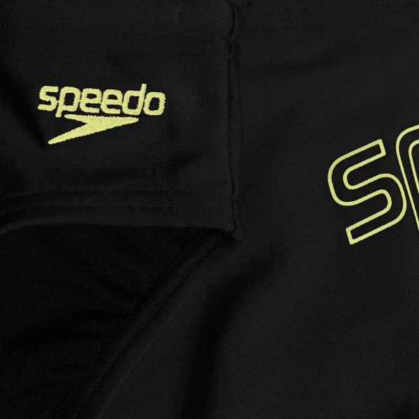 Плавки Speedo Logo 6.5cm Brief детские (Детский; 9-10 лет; Черный/Желтый)